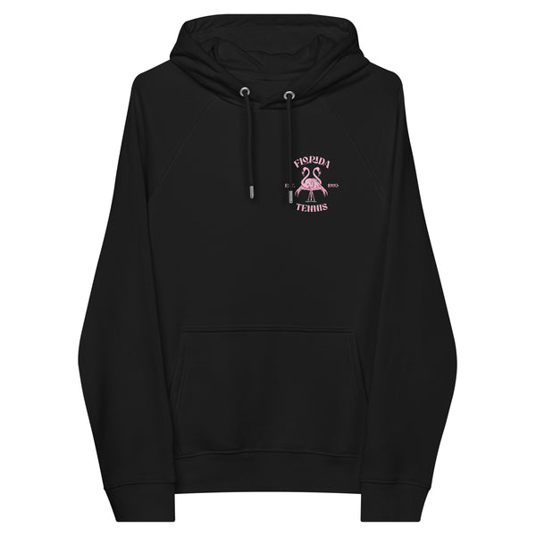 Fl Tennis Flamingo (Unisex eco raglan hoodie)