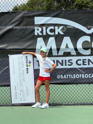 10-Year-Old Tennis Phenom, Vlada Hranchar, Downs Division I College Players to Win $1,500 Prize Money Title