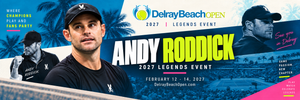 Roddick, Bryans Headline 2027 Delray Beach Open Legends Event