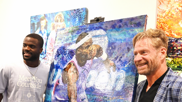 Ted Dimond Brings Tennis Icons to Canvas at US Open “Trailblazers” Exhibition