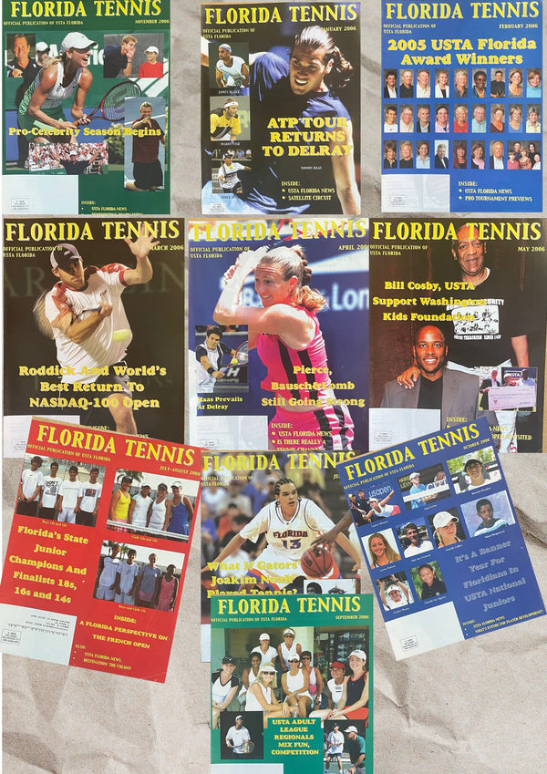 Florida Tennis Magazine 2006 Complete Collection (10 Issues)