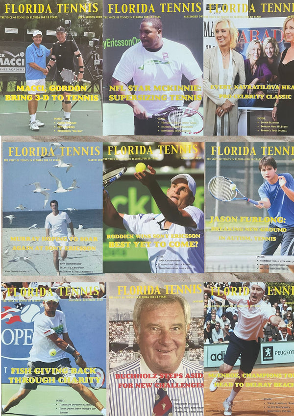 Florida Tennis Magazine 2010 Complete Collection (9 Issues)