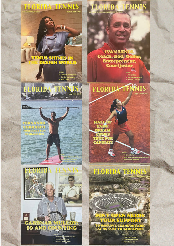 Florida Tennis Magazine 2012 Complete Collection (6 Issues)