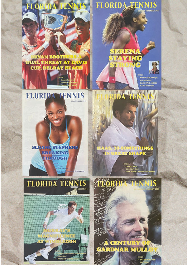 Florida Tennis Magazine 2013 Complete Collection (6 Issues)