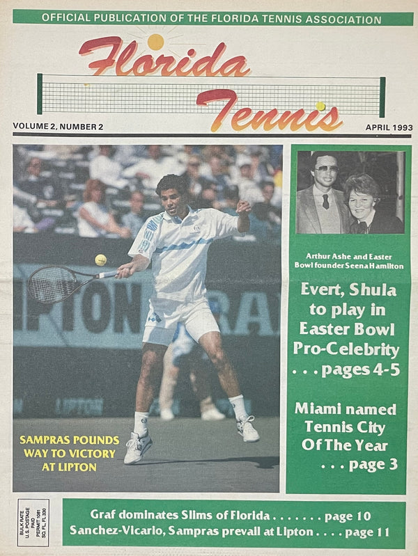 Florida Tennis Magazine Apr. 1993 | Sampras, Graf & Evert