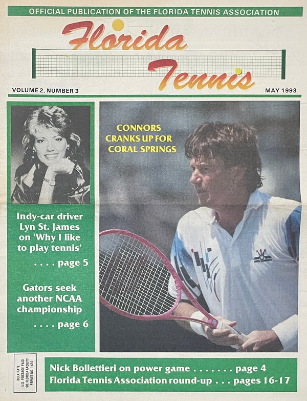 Florida Tennis Magazine May 1993 | Jimmy Connors & Bollettieri