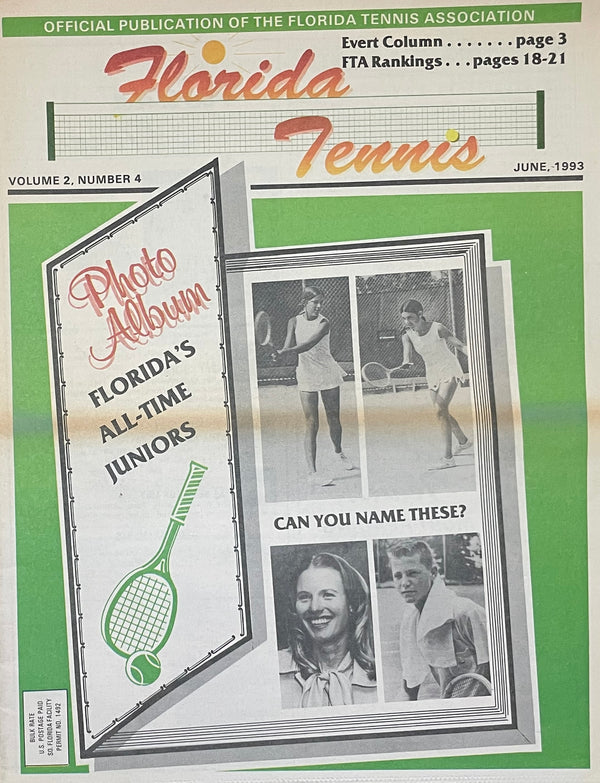 Florida Tennis Magazine June 1993 | Chris Evert & Junior Tennis