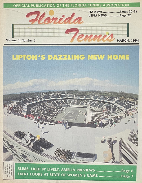 Florida Tennis Magazine Mar. 1994 | Lipton Championships & Evert
