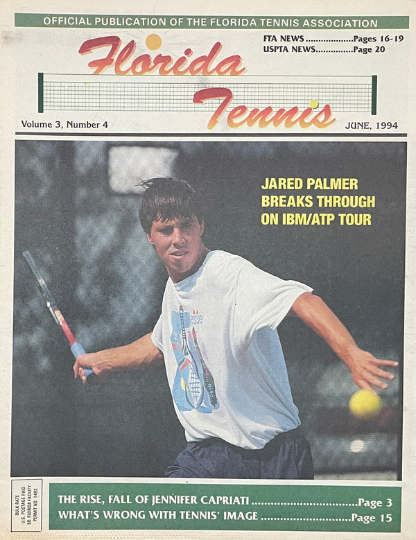 Florida Tennis Magazine June 1994 | Jennifer Capriati & Jared Palmer