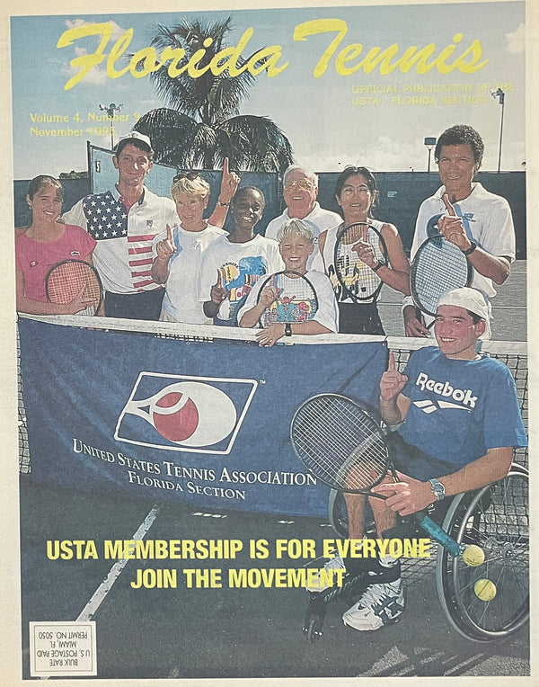Florida Tennis Magazine November 1995 | USTA Florida Collectible