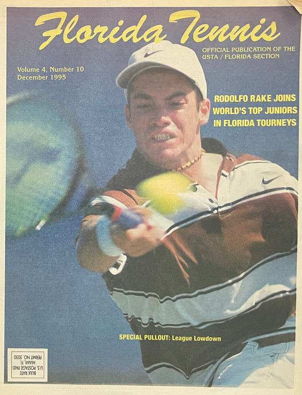 Florida Tennis Magazine December 1995 | Rodolfo Rake Cover