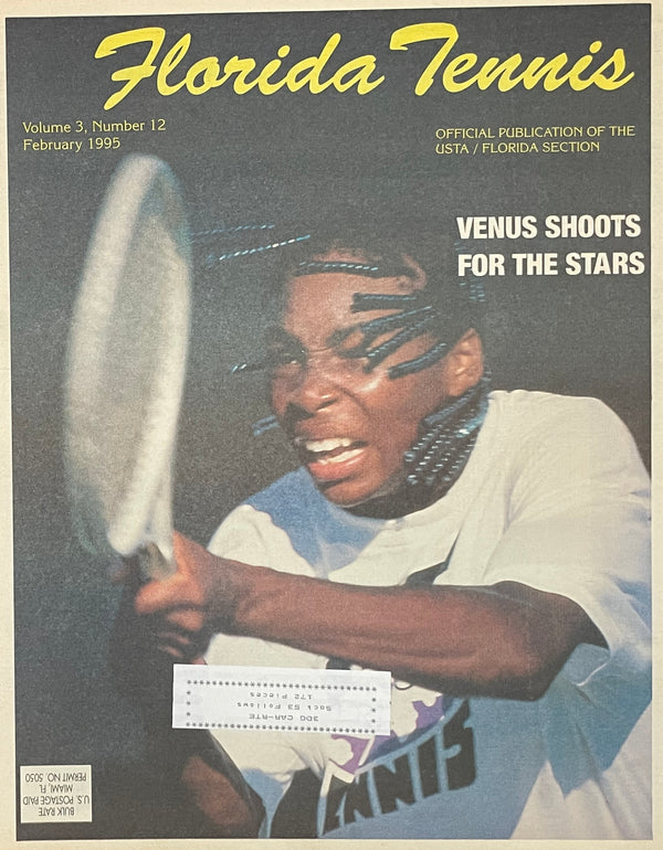Florida Tennis Magazine Feb. 1995 | Early Venus Williams Cover