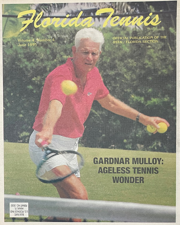 Florida Tennis Magazine June 1995 | Gardnar Mulloy Cover