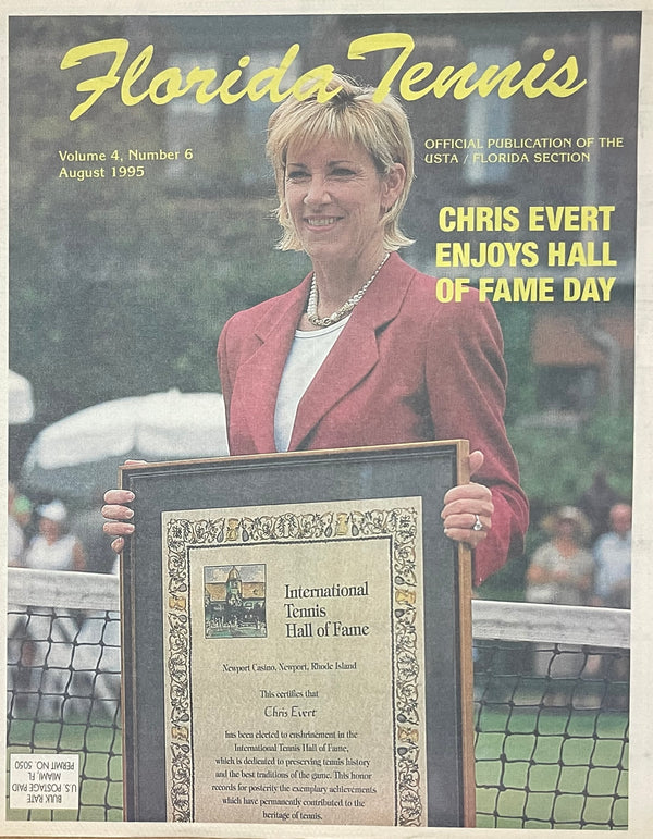 Florida Tennis Magazine August 1995 | Chris Evert Hall of Fame Issue