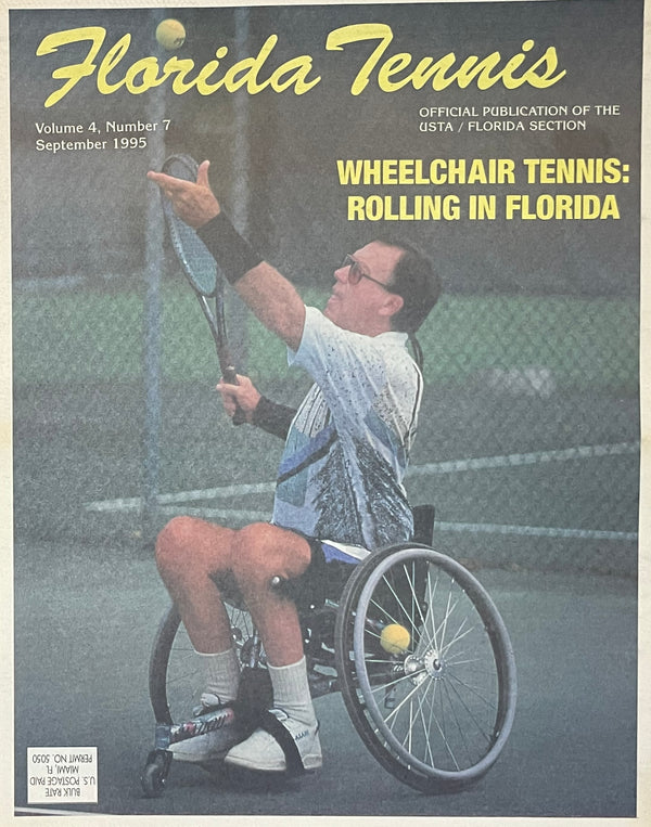 Florida Tennis Magazine September 1995 | Wheelchair Tennis Collectible