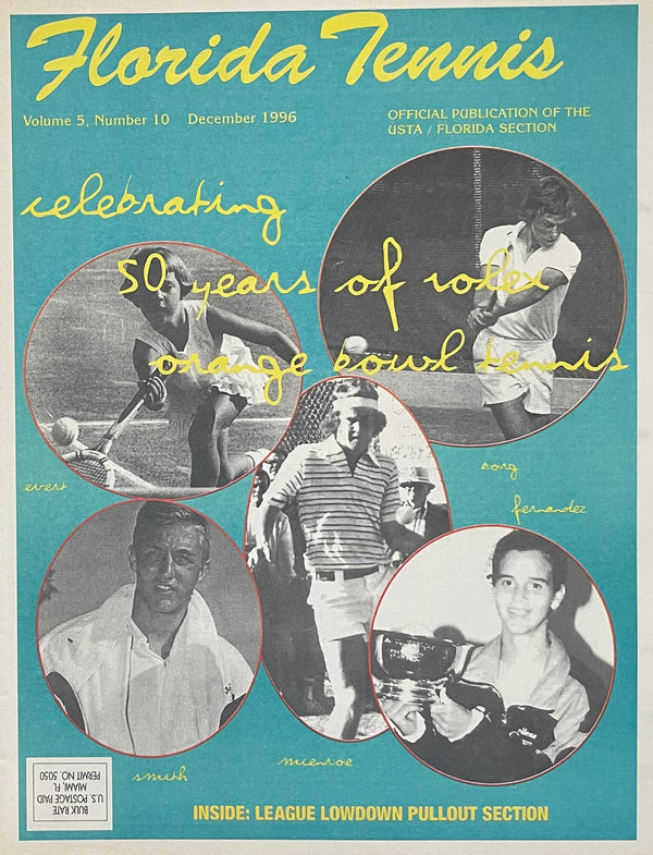 Florida Tennis Magazine December 1996 | Rolex Orange Bowl 50 Years