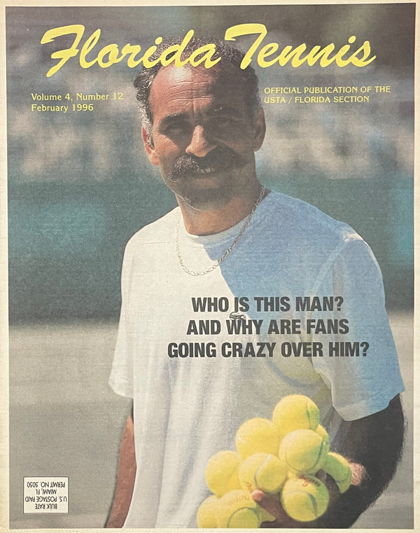 Florida Tennis Magazine February 1996 | Mansour Bahrami Cover
