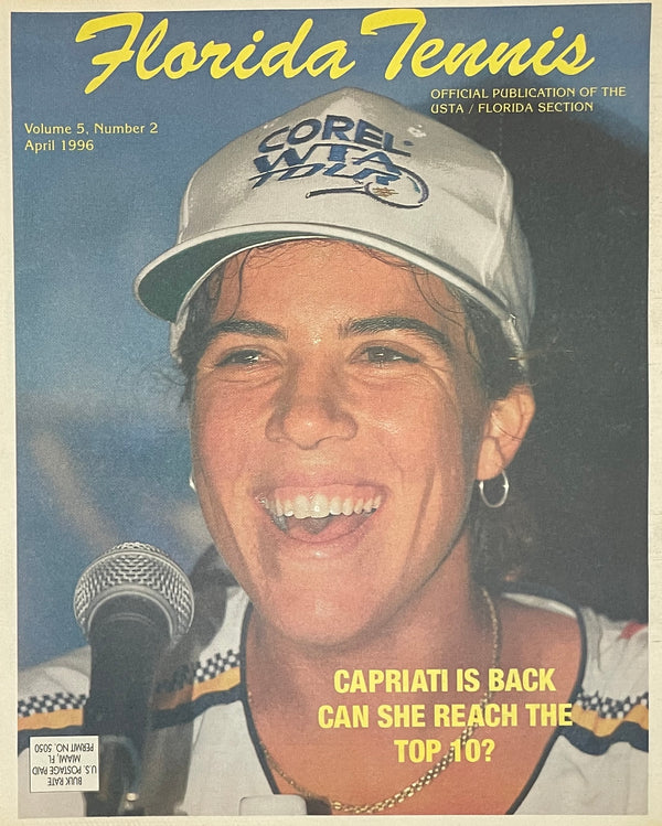 Florida Tennis Magazine April 1996 | Jennifer Capriati