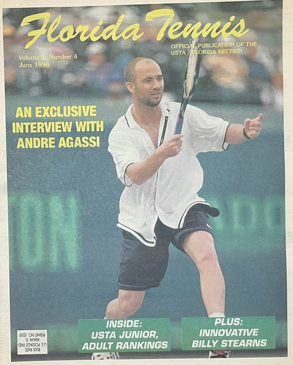 Florida Tennis Magazine June 1996 | Andre Agassi Exclusive Interview