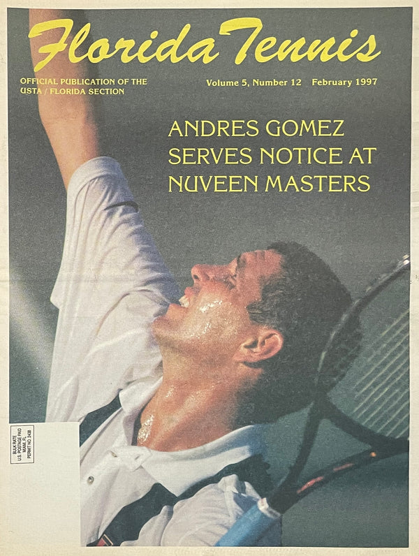 Florida Tennis Magazine February 1997 | Andres Gomez Nuveen Masters