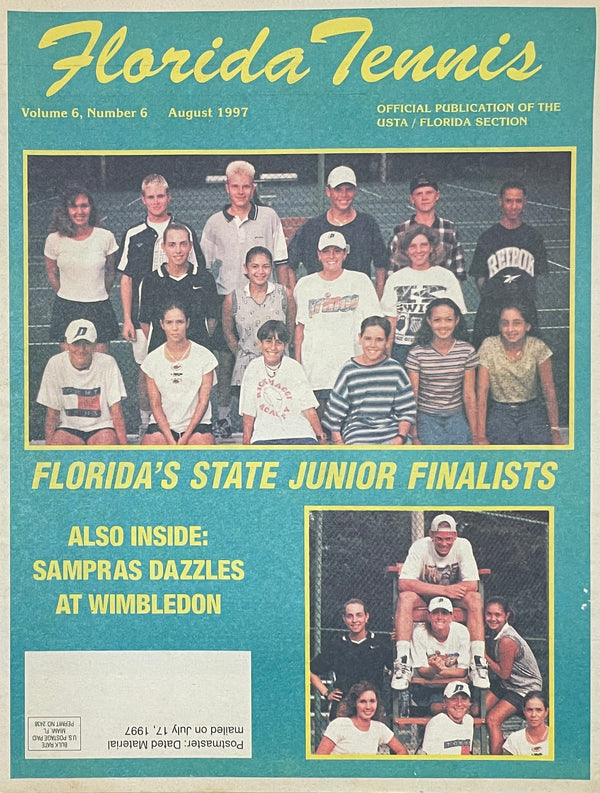 Florida Tennis Magazine August 1997 | Florida State Junior Finalists