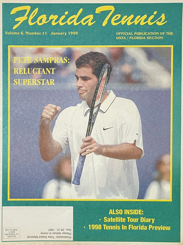 Florida Tennis Magazine January 1998 | Pete Sampras Reluctant Superstar