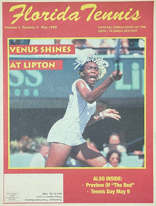 Florida Tennis Magazine May 1998 | Venus Williams Shines at Lipton