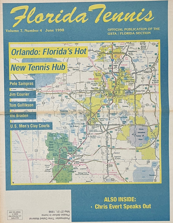 Florida Tennis Magazine June 1998 | Orlando Florida's Hot New Tennis Hub