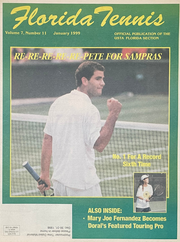Florida Tennis Magazine January 1999 | Pete Sampras Record Sixth No. 1