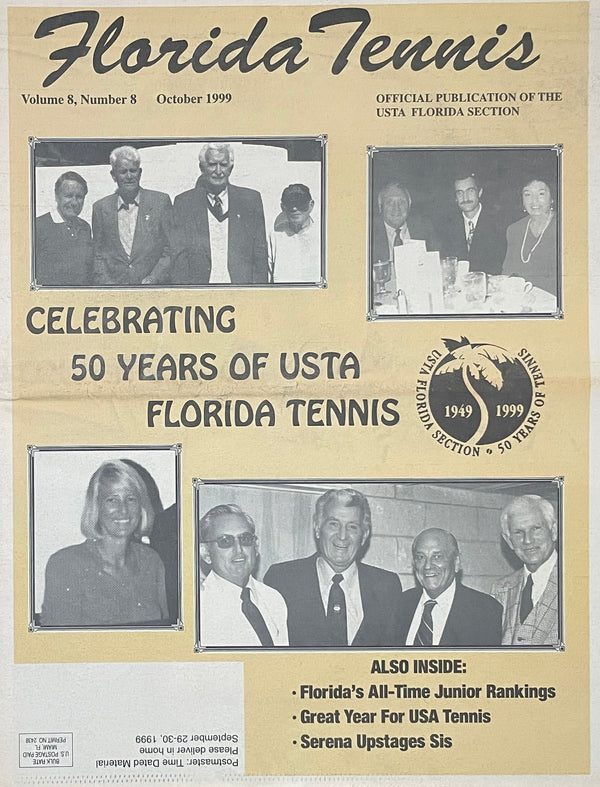 Florida Tennis Magazine October 1999 | USTA Florida 50th Anniversary Issue