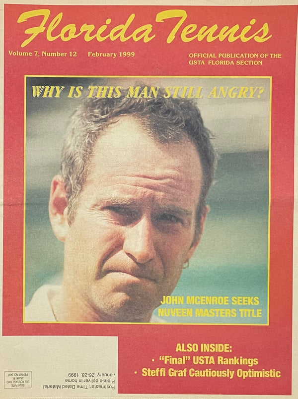 Florida Tennis Magazine February 1999 | John McEnroe & Steffi Graf