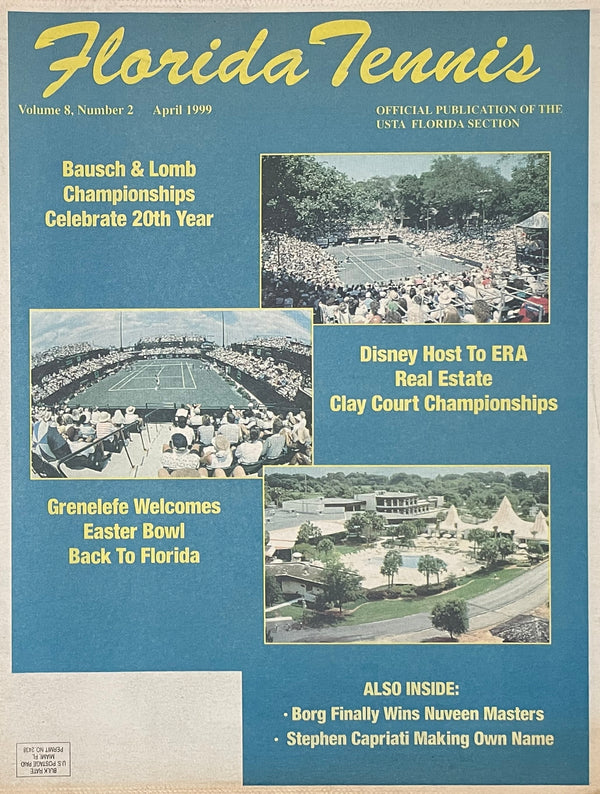 Florida Tennis Magazine April 1999 | Bausch & Lomb Championships 20th Anniversary