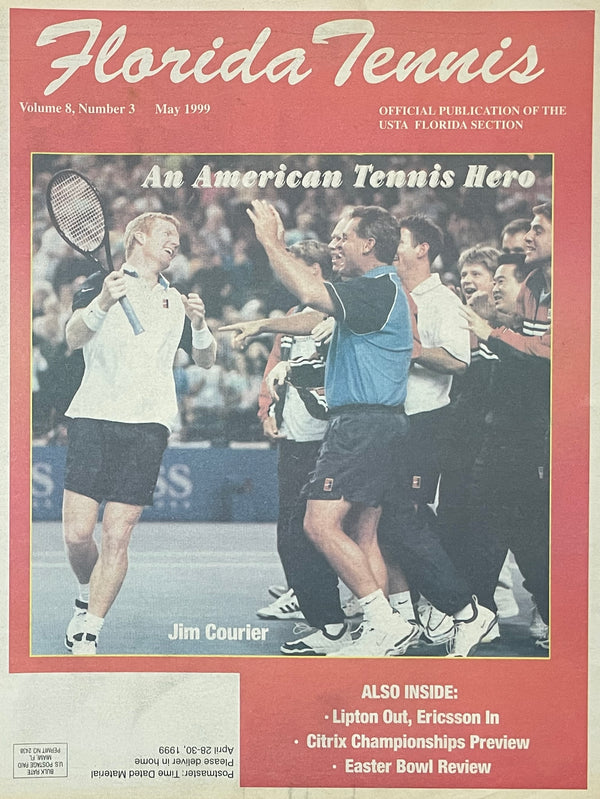 Florida Tennis Magazine May 1999 | Jim Courier American Tennis Hero