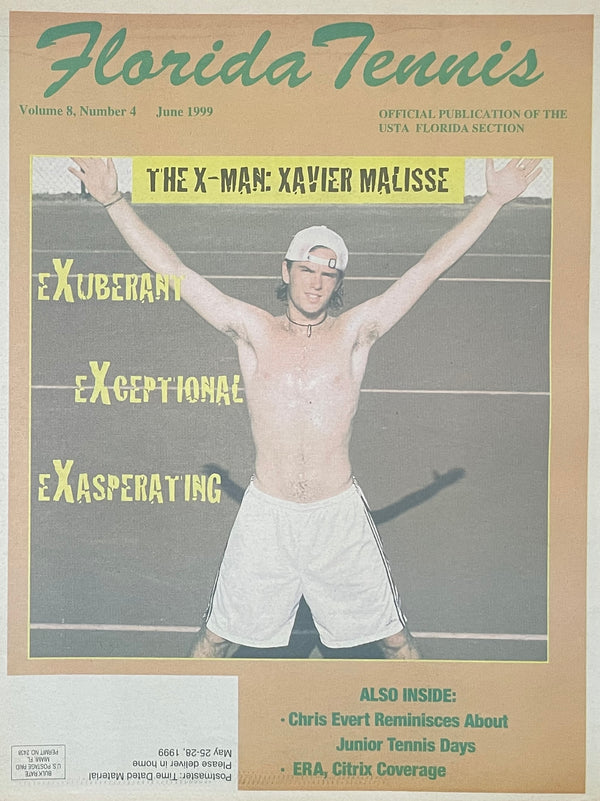 Florida Tennis Magazine June 1999 | Xavier Malisse Cover