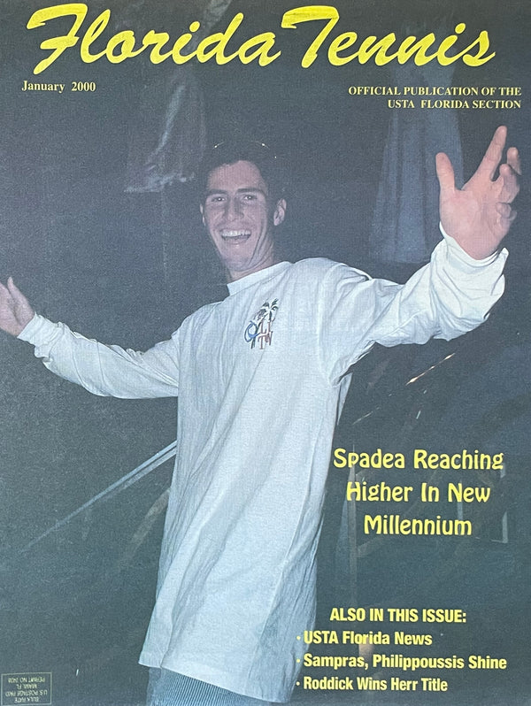 Florida Tennis Magazine January 2000 Vince Spadea Pete Sampras Andy Roddick