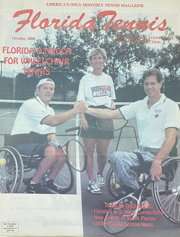 Florida Tennis Magazine October 2000 | Wheelchair Tennis | Vintage Magazine