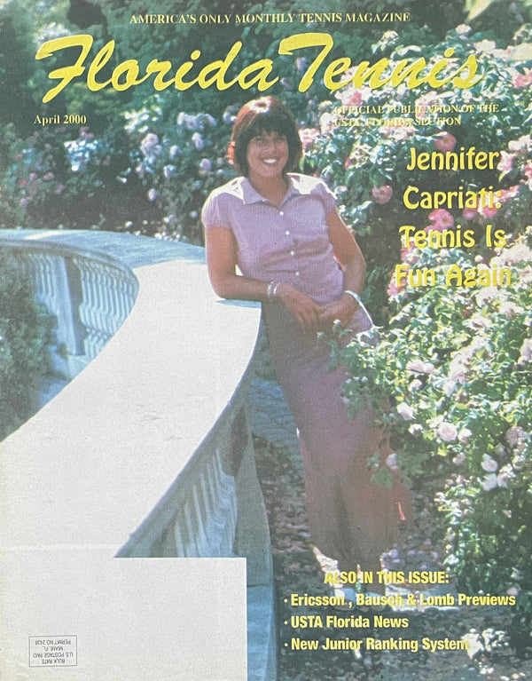 Florida Tennis Magazine April 2000 | Jennifer Capriati