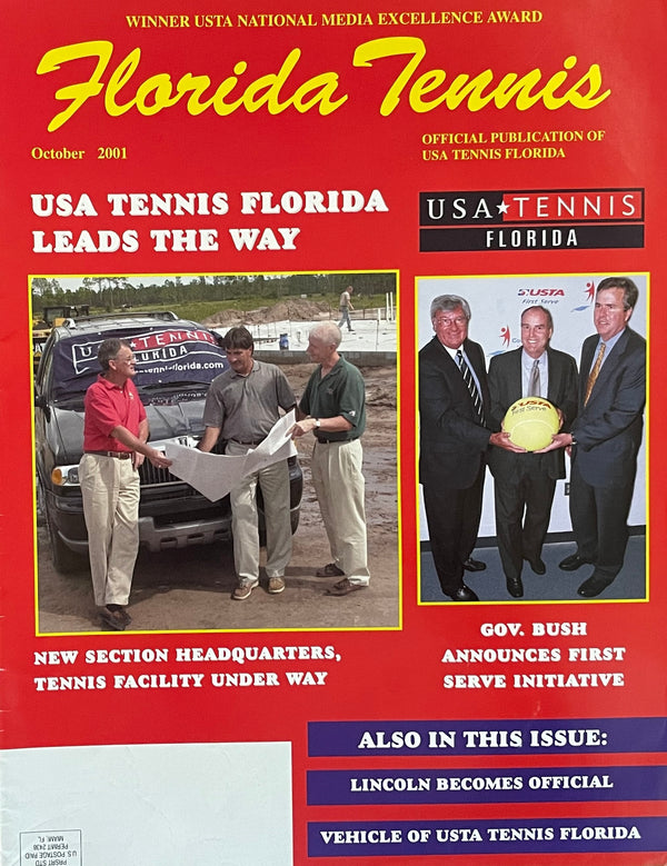 Florida Tennis Magazine October 2001 | USA Tennis Florida Leads the Way