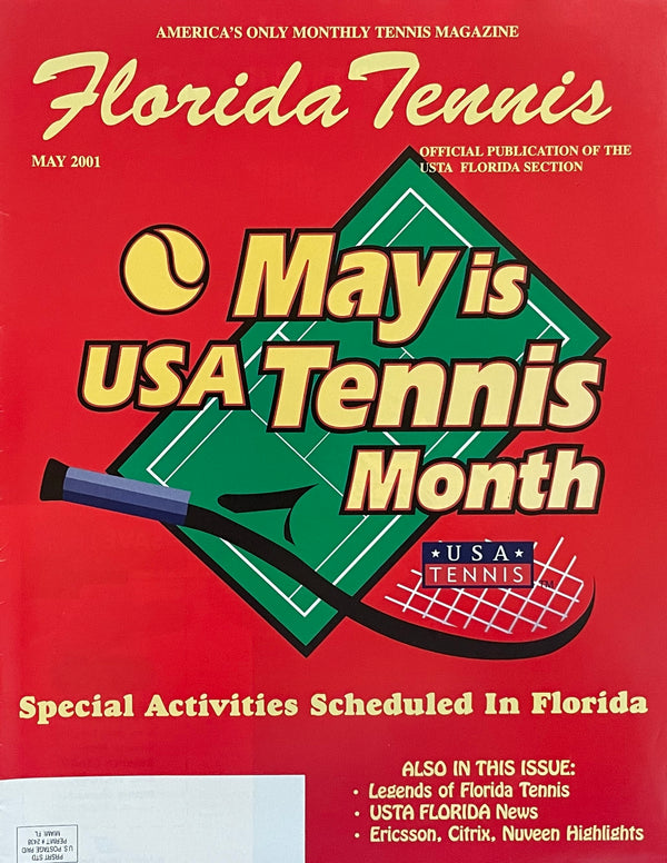 Florida Tennis Magazine May 2001 | USA Tennis Month | USTA Florida