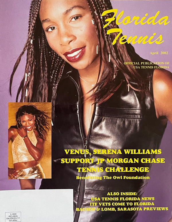 Florida Tennis Magazine April 2002 | Venus & Serena Williams Cover