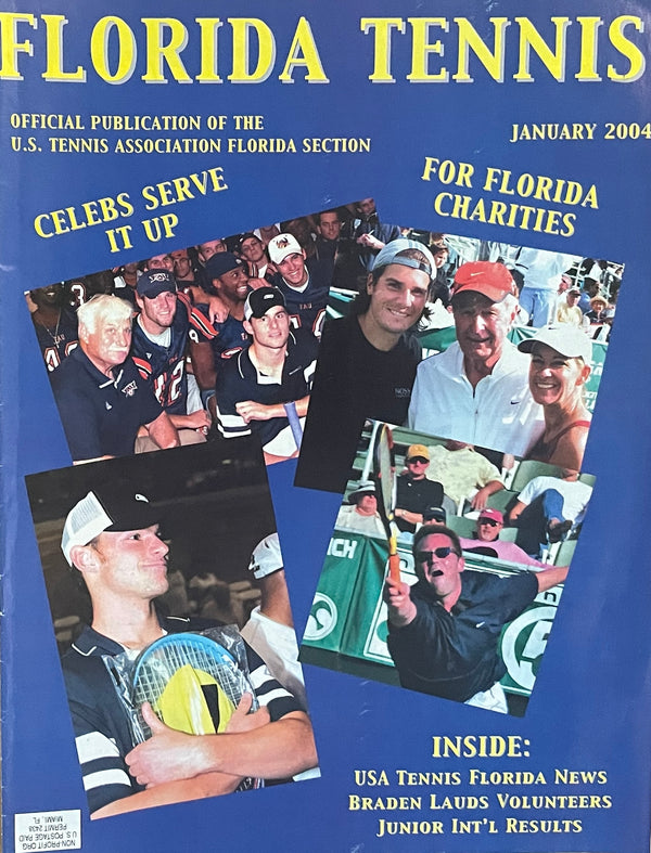Florida Tennis Magazine January 2004 | Celebrity Charity Tennis Event