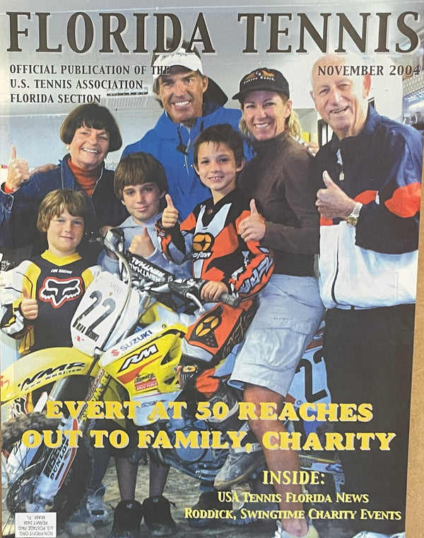 Florida Tennis Magazine November 2004 | Chris Evert at 50 | Charity Events