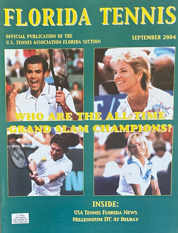 Florida Tennis Magazine Sep 2004 | Grand Slam Champions | Sampras Evert McEnroe Navratilova