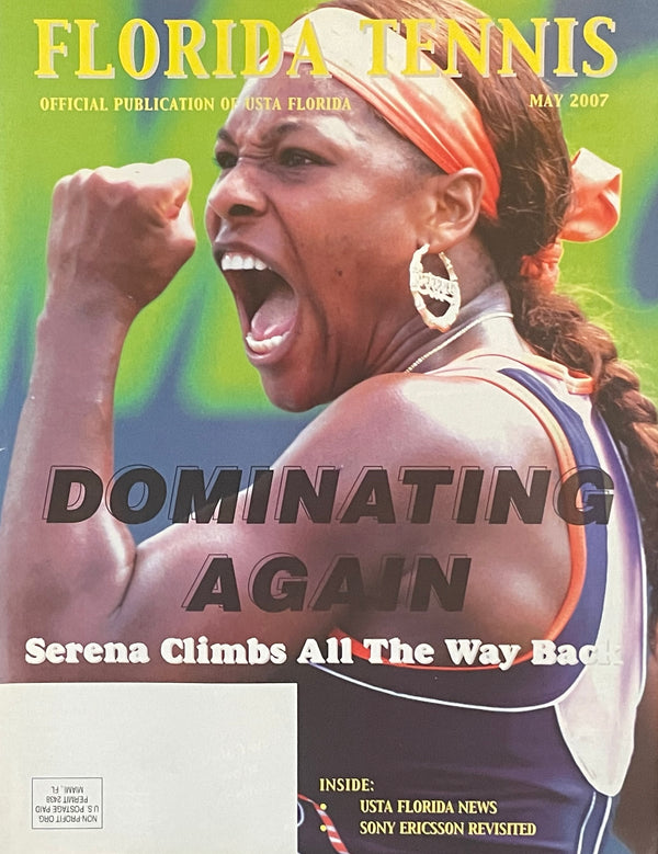 Florida Tennis Magazine May 2007 | Serena Williams Collectible Issue