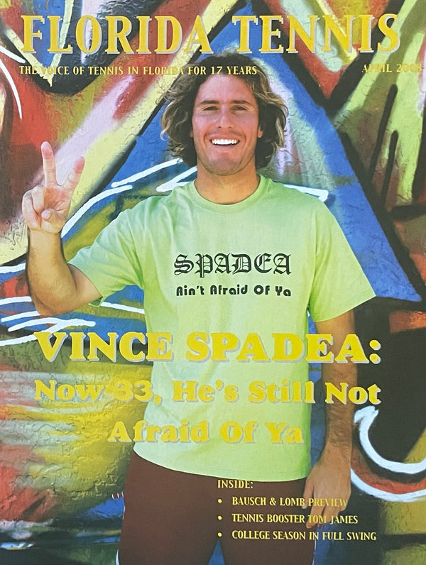 Florida Tennis Magazine April 2008 | Vince Spadea Cover Issue