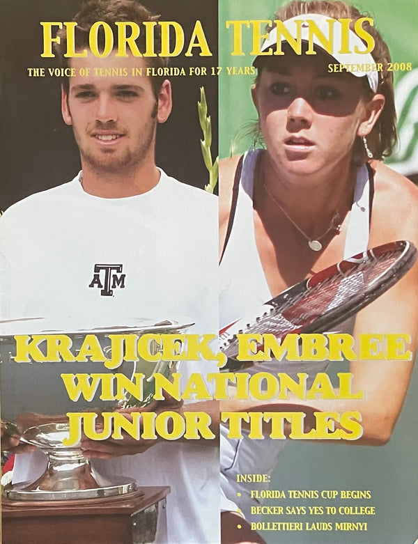 Florida Tennis Magazine September 2008 | Krajicek & Embree Champions