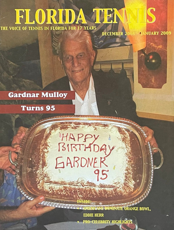 Florida Tennis Magazine Dec 2008/Jan 2009 | Gardnar Mulloy Turns 95