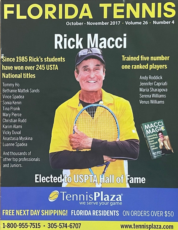 Florida Tennis Magazine Oct/Nov 2017 | Rick Macci Hall of Fame