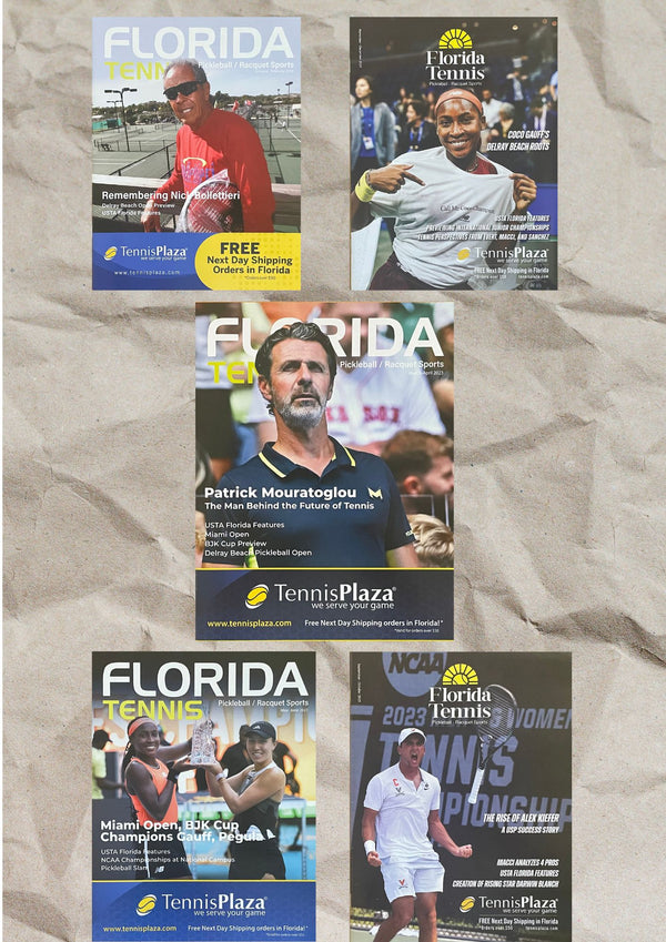 Florida Tennis Magazine 2023 Complete Collection (5 Issues)