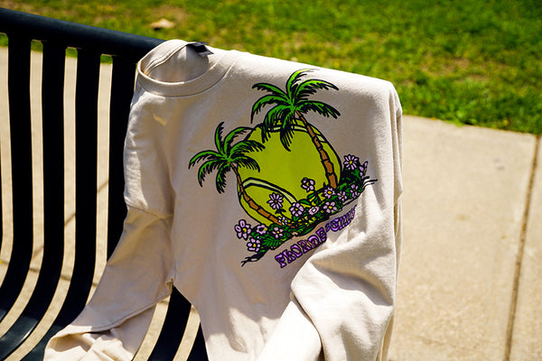 Florida Tennis and Palm Trees (unisex Long Sleeve. *Front graphic only)